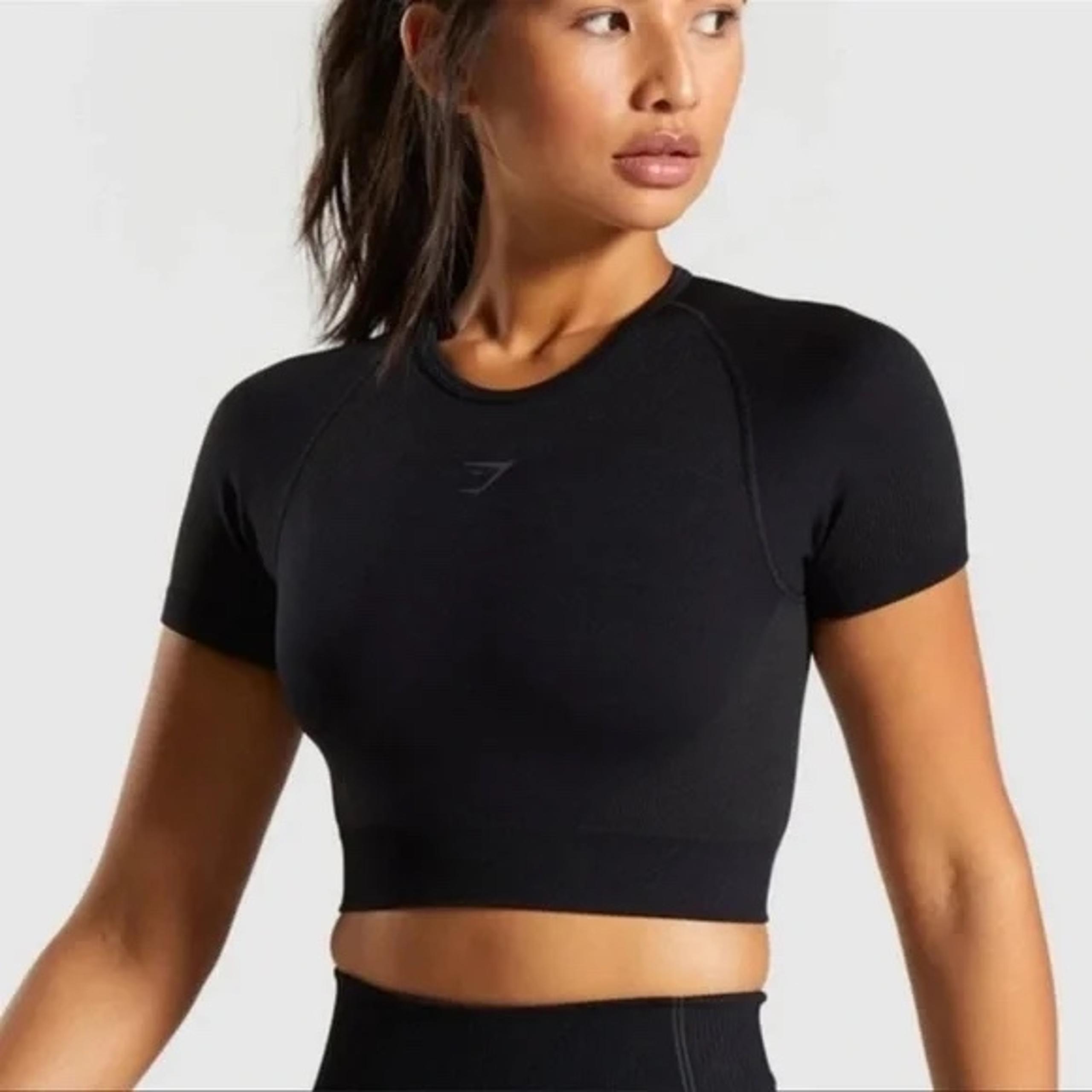 Gymshark ultra seamless crop athletic top