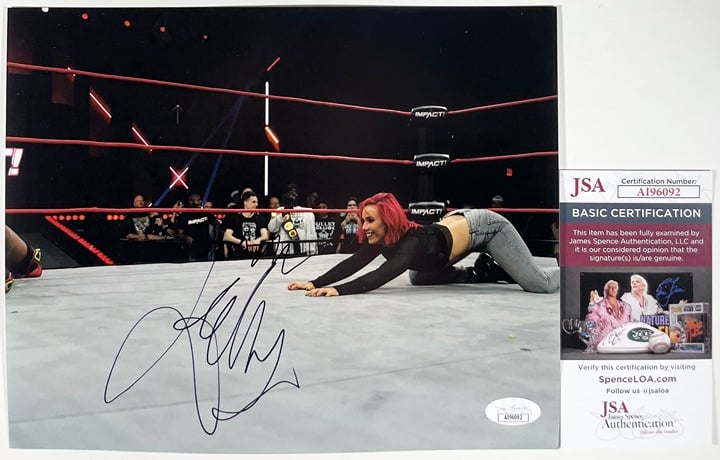 IMPACT Wrestling Knockouts Killer Kelly Signed 8x10 Photo E Autograph JSA COA
