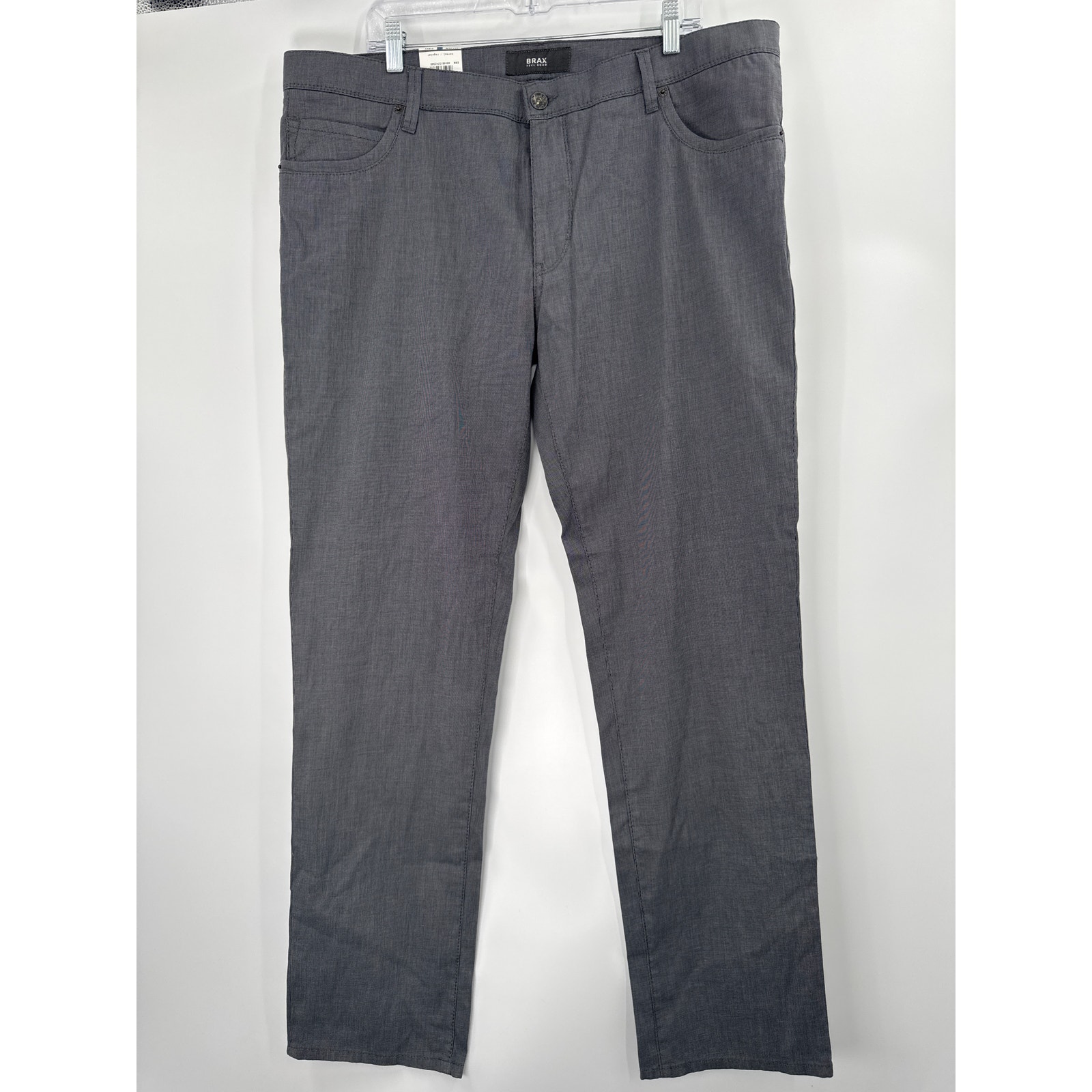 Brax Feel Good Cadiz Pants Mens gray Straight Fit Stretch size 42X34
