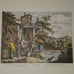 Giuseppe Zocchi vintage lithograph print Agosto