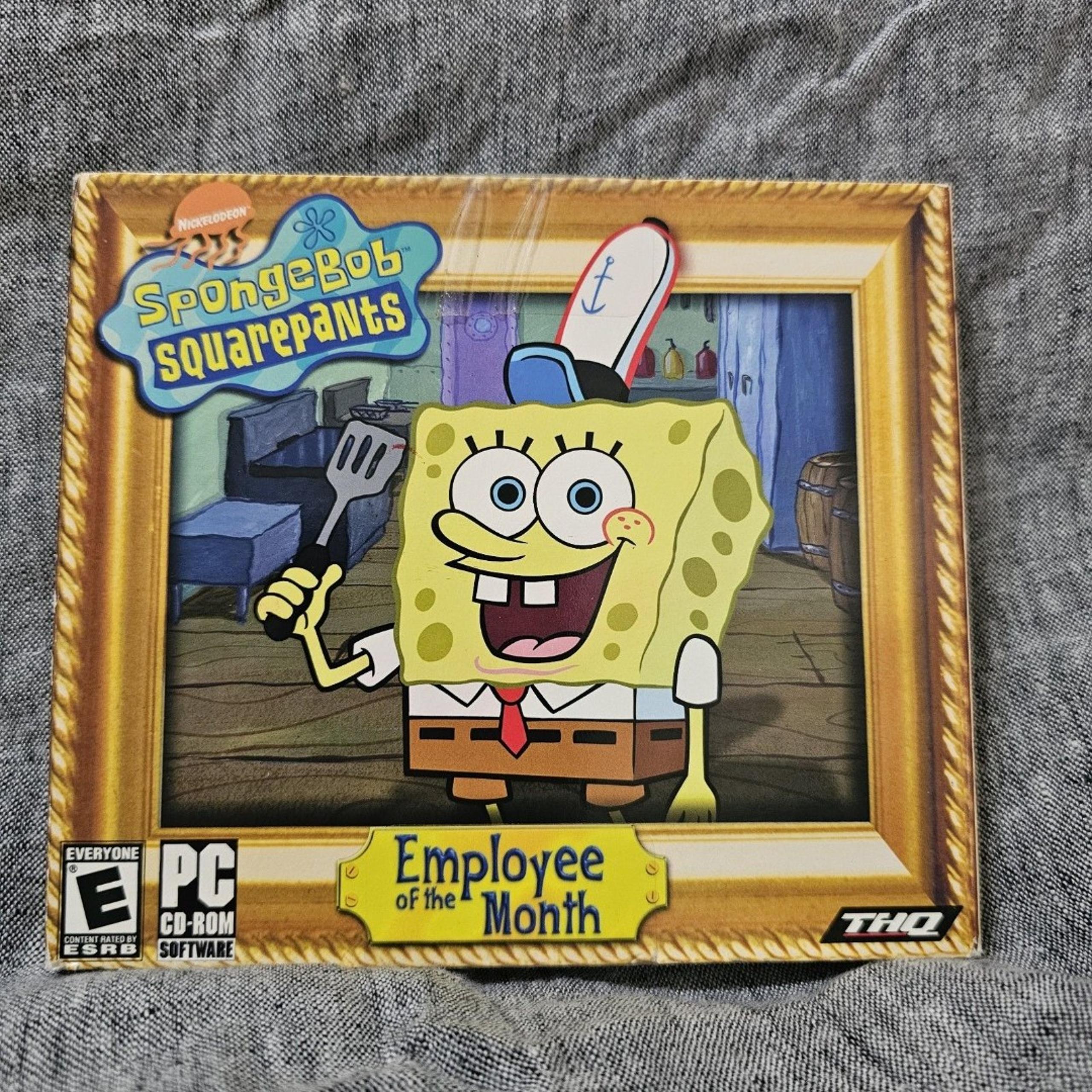 Spongebob SquarePants Employee of the Month PC Computer Game THQ 2002 New Sealed