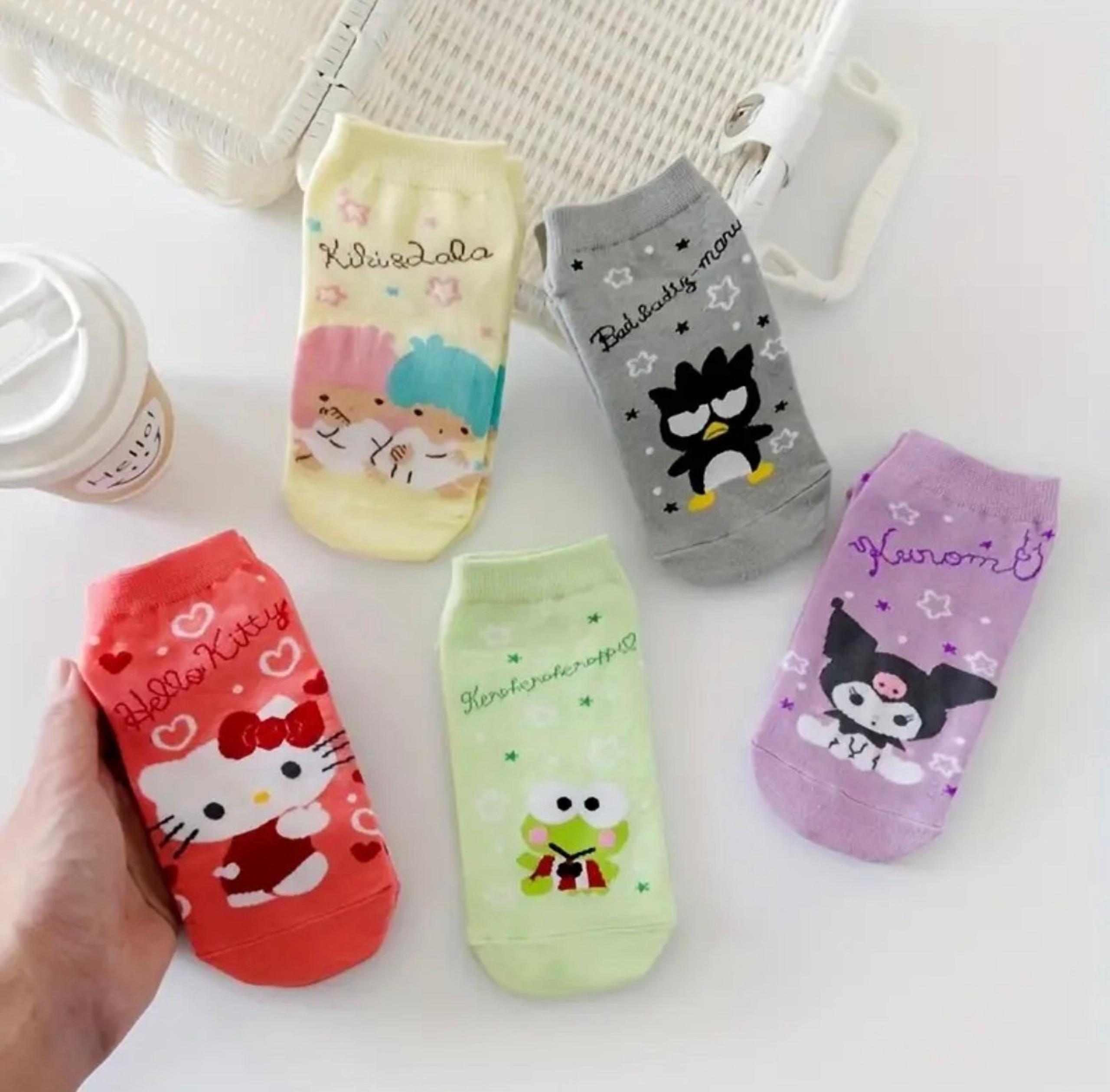 badtz-maru keroppi little twins stars no show socks only one