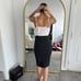 Elisabetta Franchi Black Midi Skirt