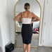Elisabetta Franchi Black Midi Skirt