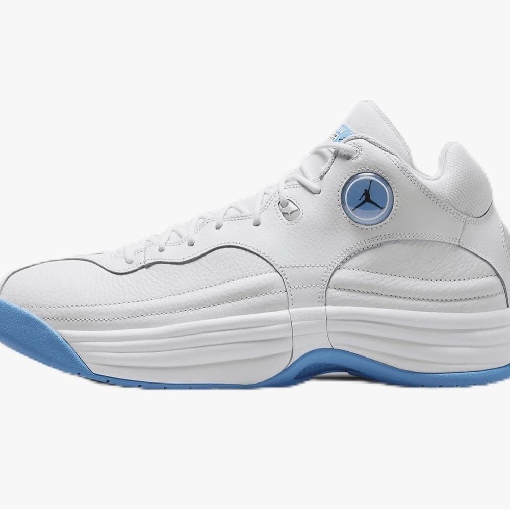 Jordan Jumpman Team 1 Men's Shoes White/Black/Light Silver/University Blue 12