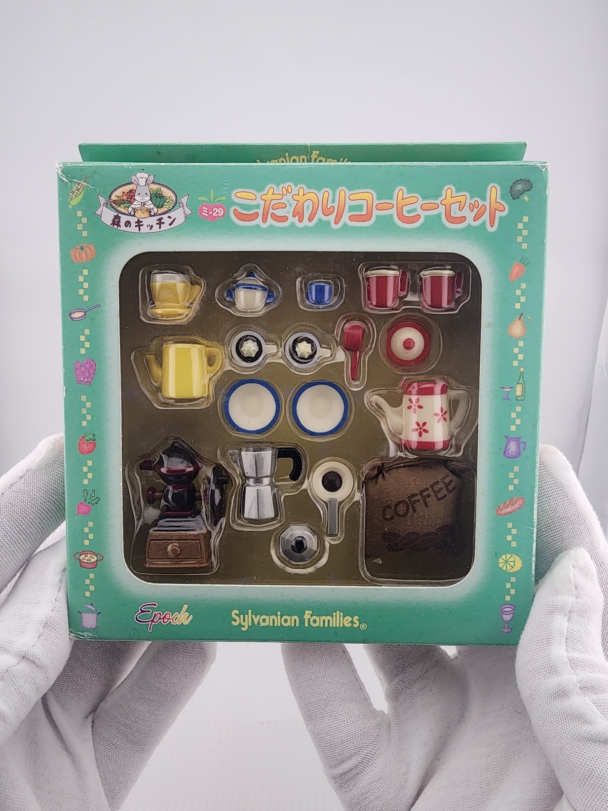 Sylvanian Families Calico Critters Coffee Set Forest Kitchen RARE Japan