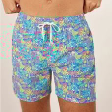 Chubbies NEW Men's The Tropical Bunches Lined Swim Trunks Blue Fruit Size Large