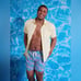 Chubbies NEW Men's The Tropical Bunches Lined Swim Trunks Blue Fruit Size Large