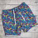 Chubbies NEW Men's The Tropical Bunches Lined Swim Trunks Blue Fruit Size Large