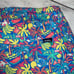 Chubbies NEW Men's The Tropical Bunches Lined Swim Trunks Blue Fruit Size Large