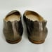 CHLOÉ Lauren Scalloped Metallic Leather Ballerina Flat In Gold size 38 / 7.5