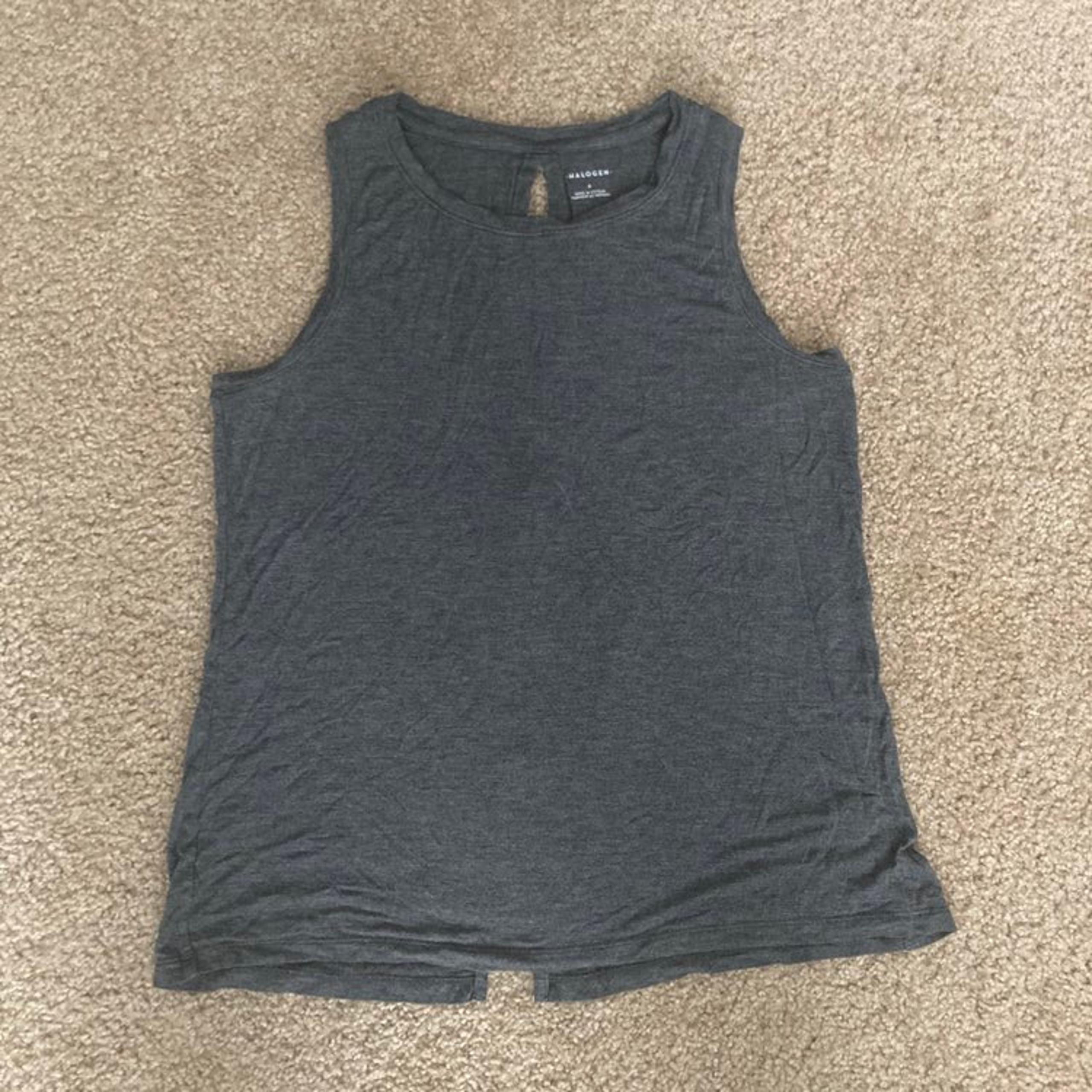 Dark grey Halogen loose tank top shirt