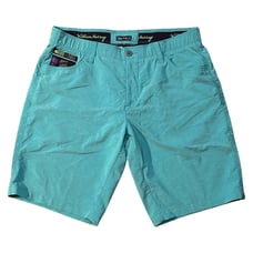 William Murray Teal Plaid Golf Shorts, Vintage Size 36