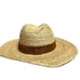 NWT GIGI Pip Hat Tan Straw Fedora Wide Brim w/ Black Band Women Sun Beach Resort