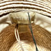 NWT GIGI Pip Hat Tan Straw Fedora Wide Brim w/ Black Band Women Sun Beach Resort