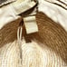 NWT GIGI Pip Hat Tan Straw Fedora Wide Brim w/ Black Band Women Sun Beach Resort