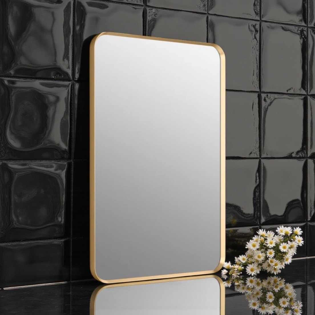 Kohler Orime Rectangular Framed Mirror Model REC31628-BGL brushed Gold sealed