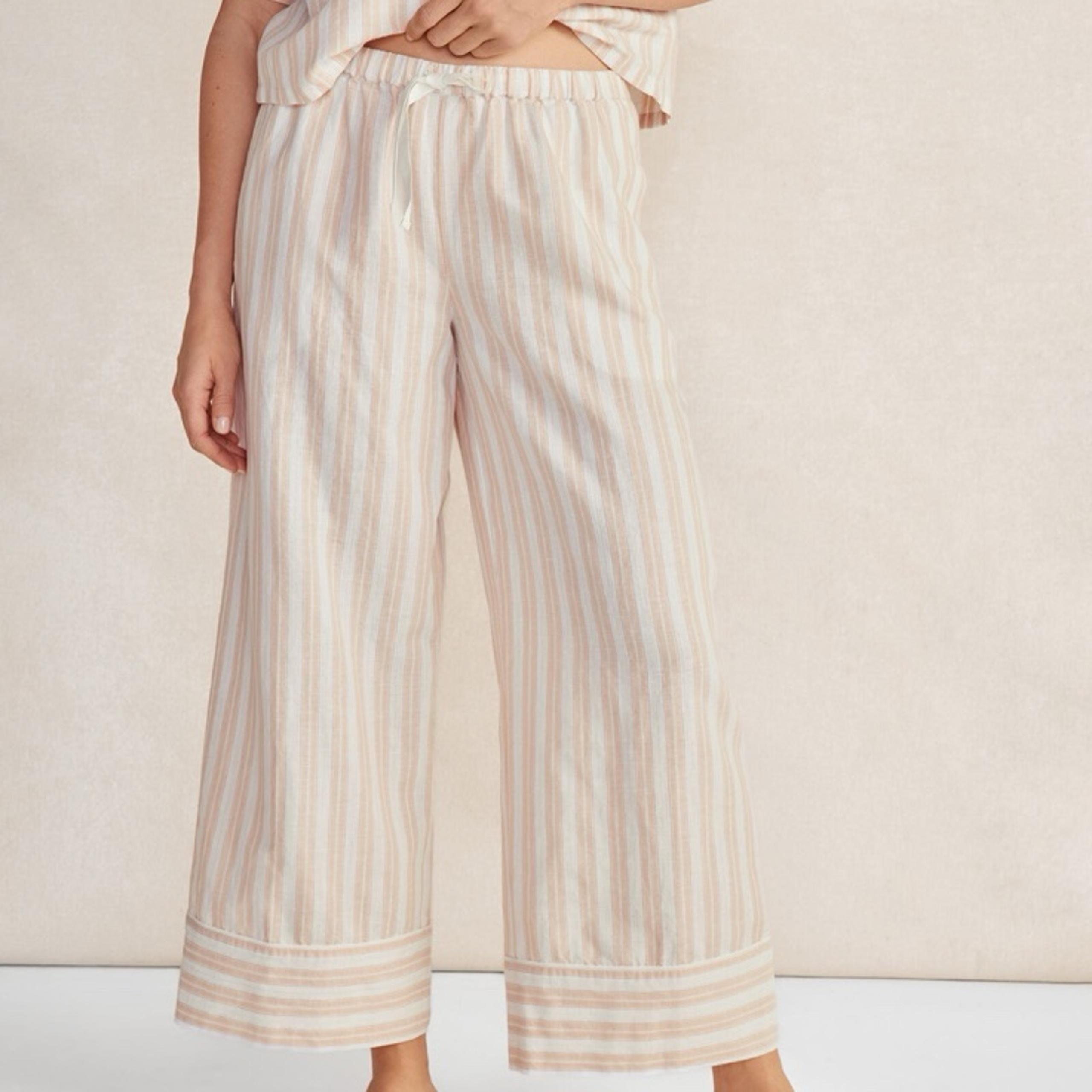 Haven Well Within Organic Cotton Linen Striped Pants