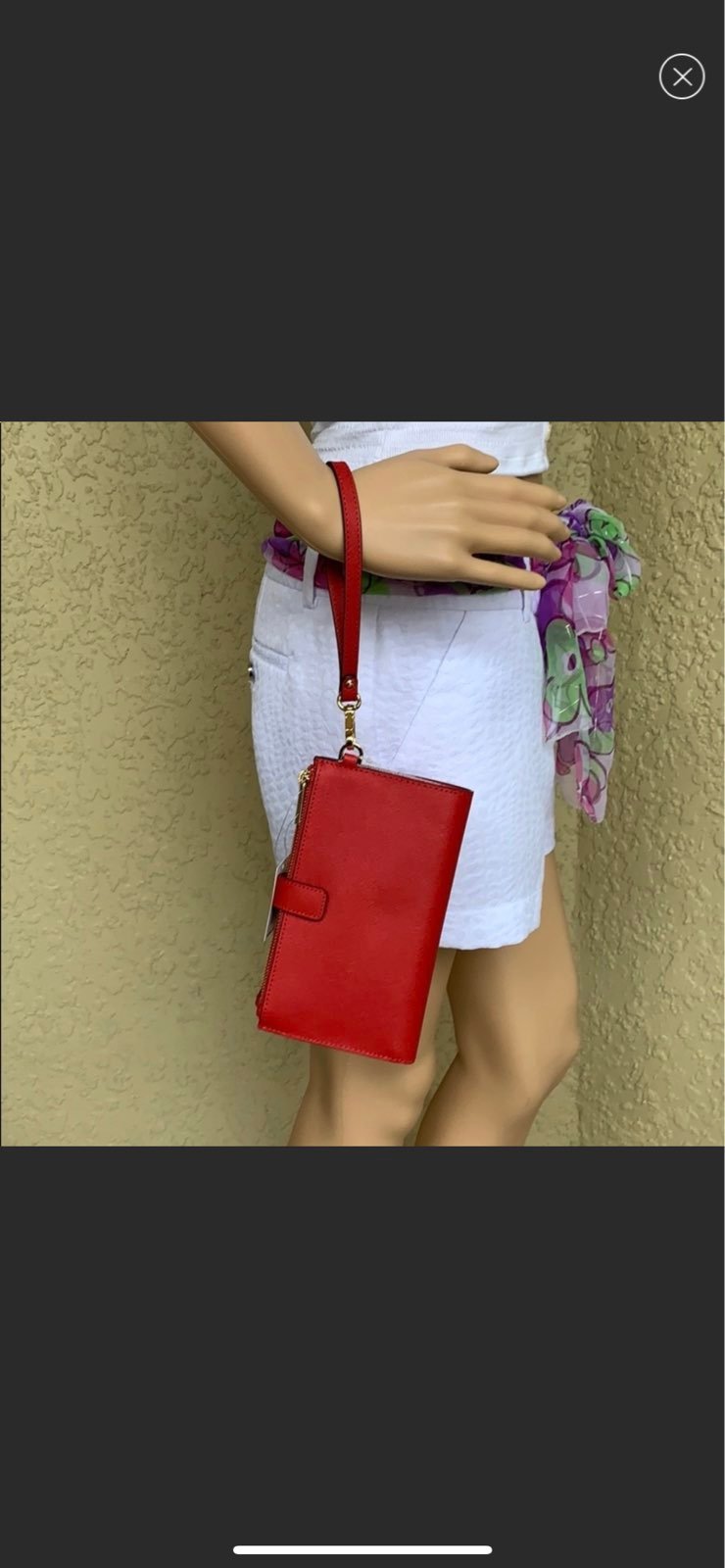 MICHAEL KORS LG DOUBLE ZIP WRISTLET FLAM
