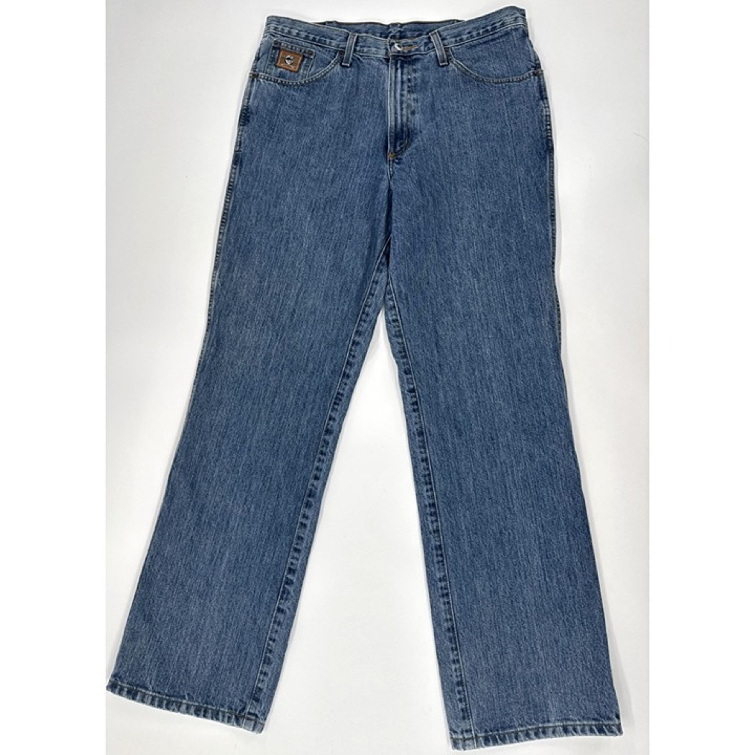 Cinch Jeans Mens 35x32 Blue Relaxed Fit Bronze Label Medium Western Cowboy Ranch