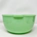 Jadite McKee Uranium Glass Mixing Bowl Double Handles 4.5 Tall x 9.13 Diameter