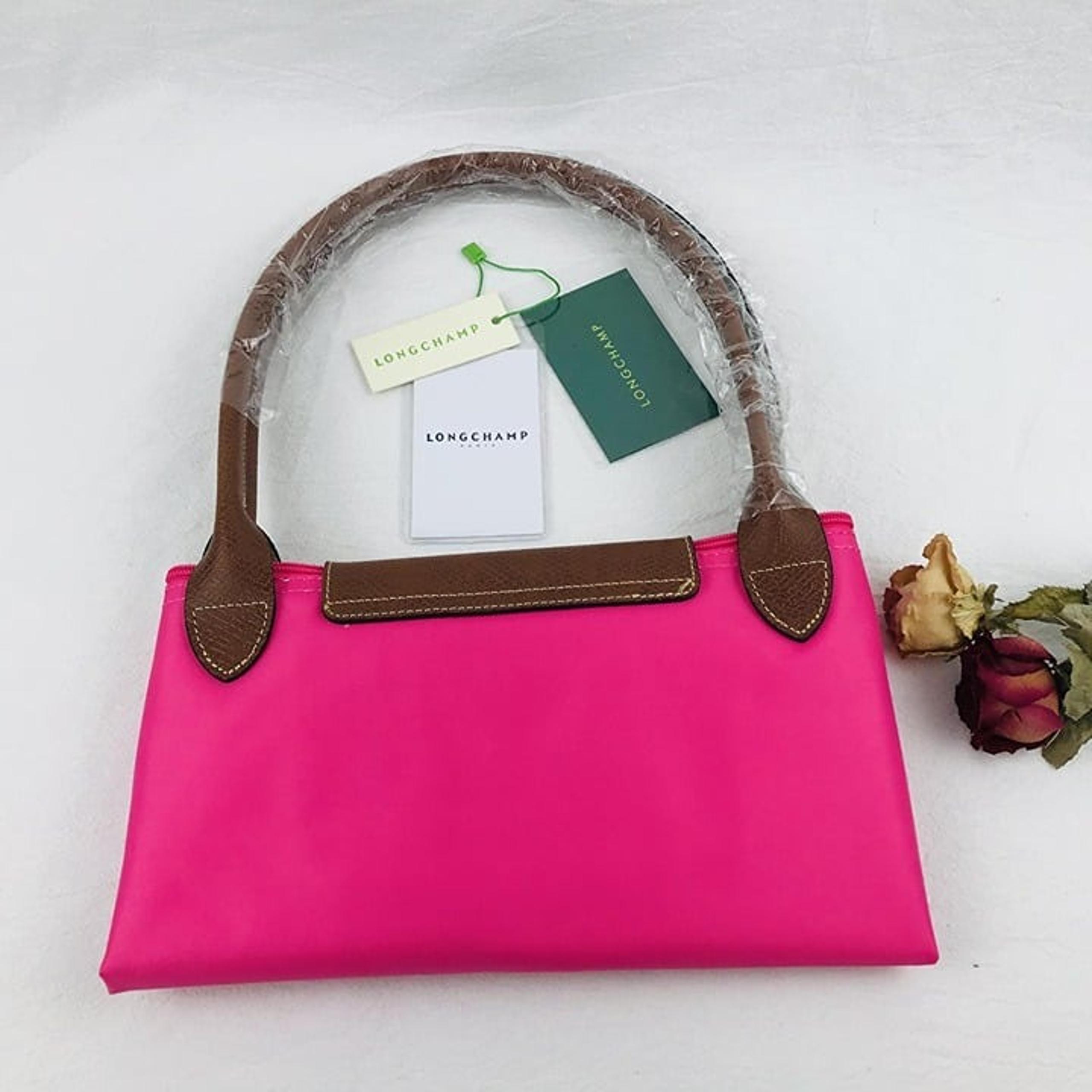 NWT Longchamp Le Pliage Original Large Shoulder Nylon Bag Tote baby Pink