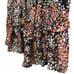 SUGAR + LIPS | Black Multicolor Floral Blair Ruffle Midi Skirt size 1X {NEW}