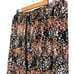 SUGAR + LIPS | Black Multicolor Floral Blair Ruffle Midi Skirt size 1X {NEW}