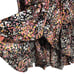 SUGAR + LIPS | Black Multicolor Floral Blair Ruffle Midi Skirt size 1X {NEW}