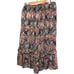 SUGAR + LIPS | Black Multicolor Floral Blair Ruffle Midi Skirt size 1X {NEW}