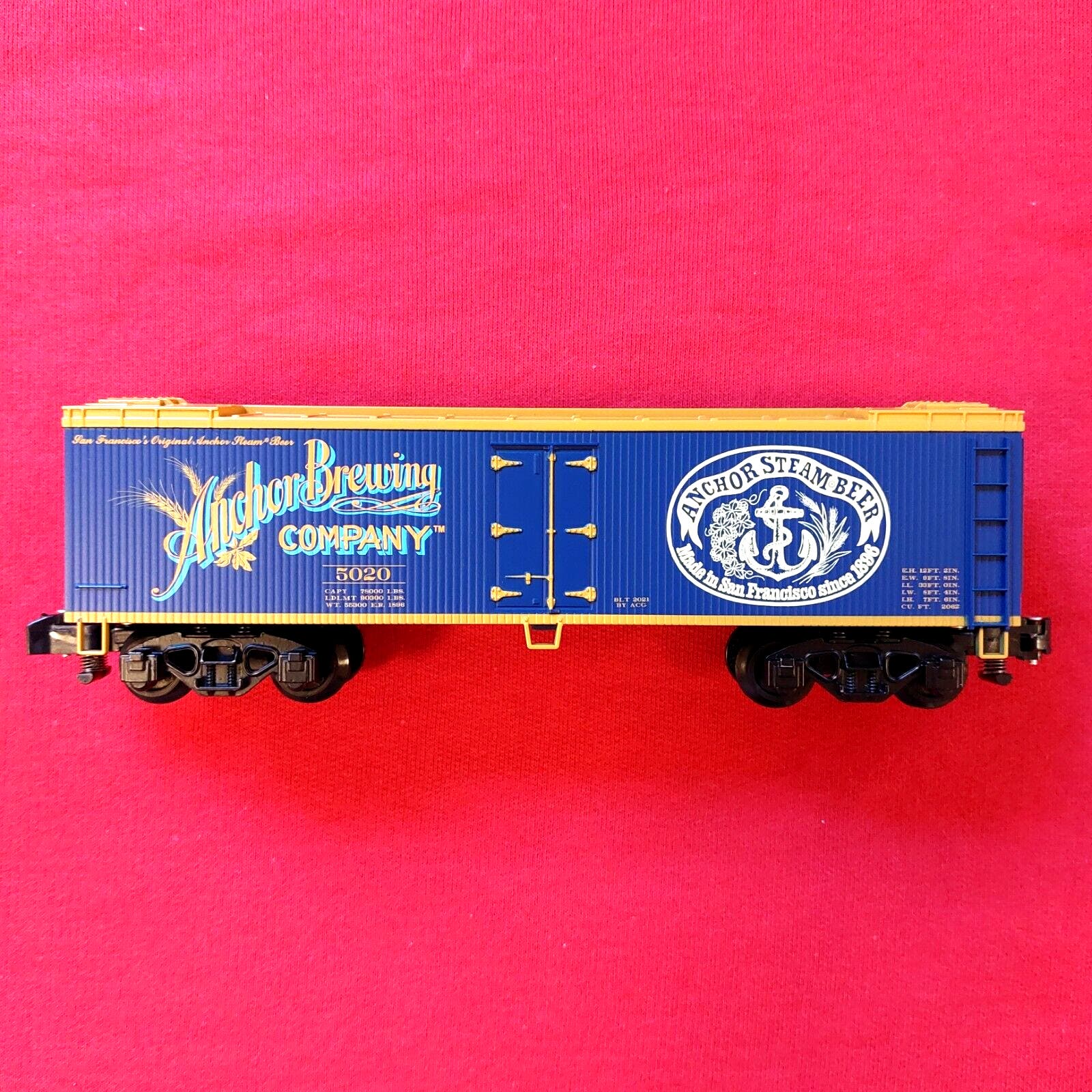 Gilbert American Flyer Train - Anchor Brewing Company - S Gauge - Reefer #5020