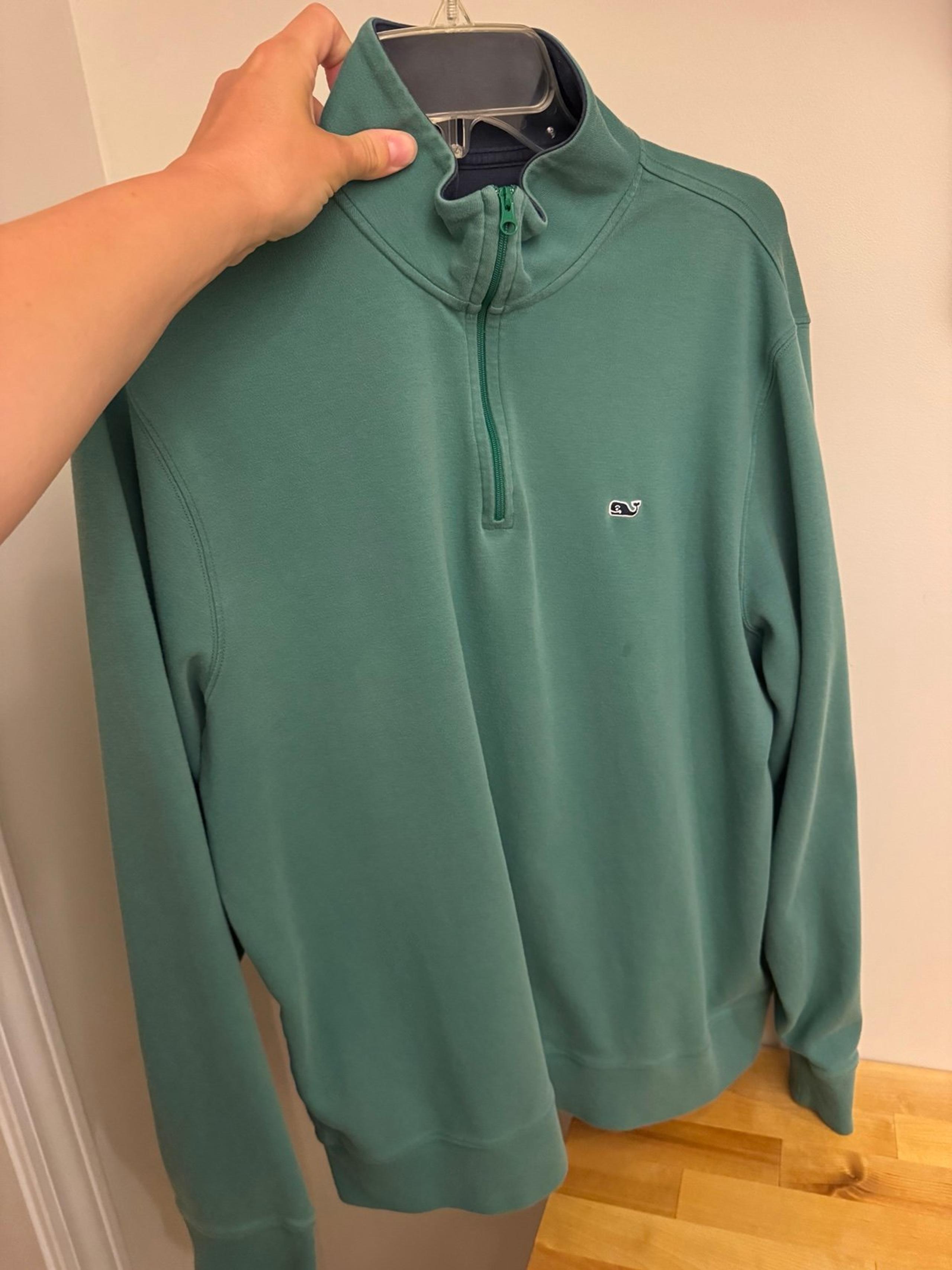 Men’s Vineyard Vines Quarter Zip Cotton Pullover Size M
