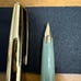 Platinum Fountain Pen Set, Green and Black, 2 Pens