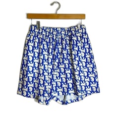 Bravest studios oblique Dior blue white mesh printed shorts size XL