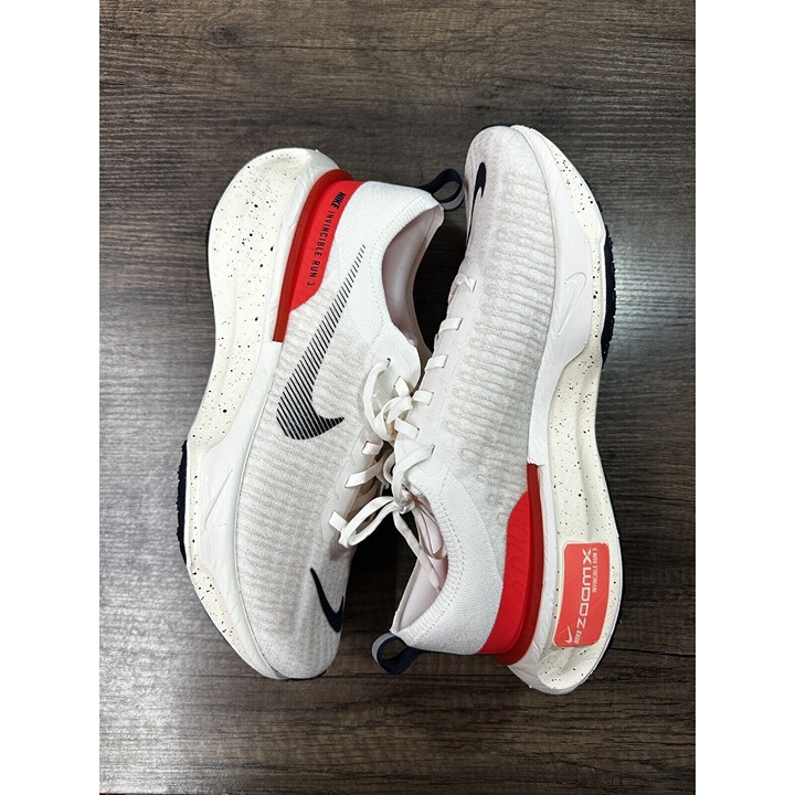 Nike ZoomX Invincible Run FK 3 White Bright Crimson DR2615-101 Mens Size 11.5
