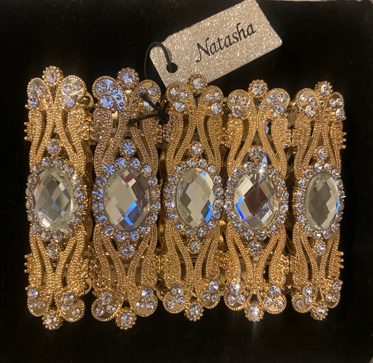 Natasha Couture Gold Tone Bracelet