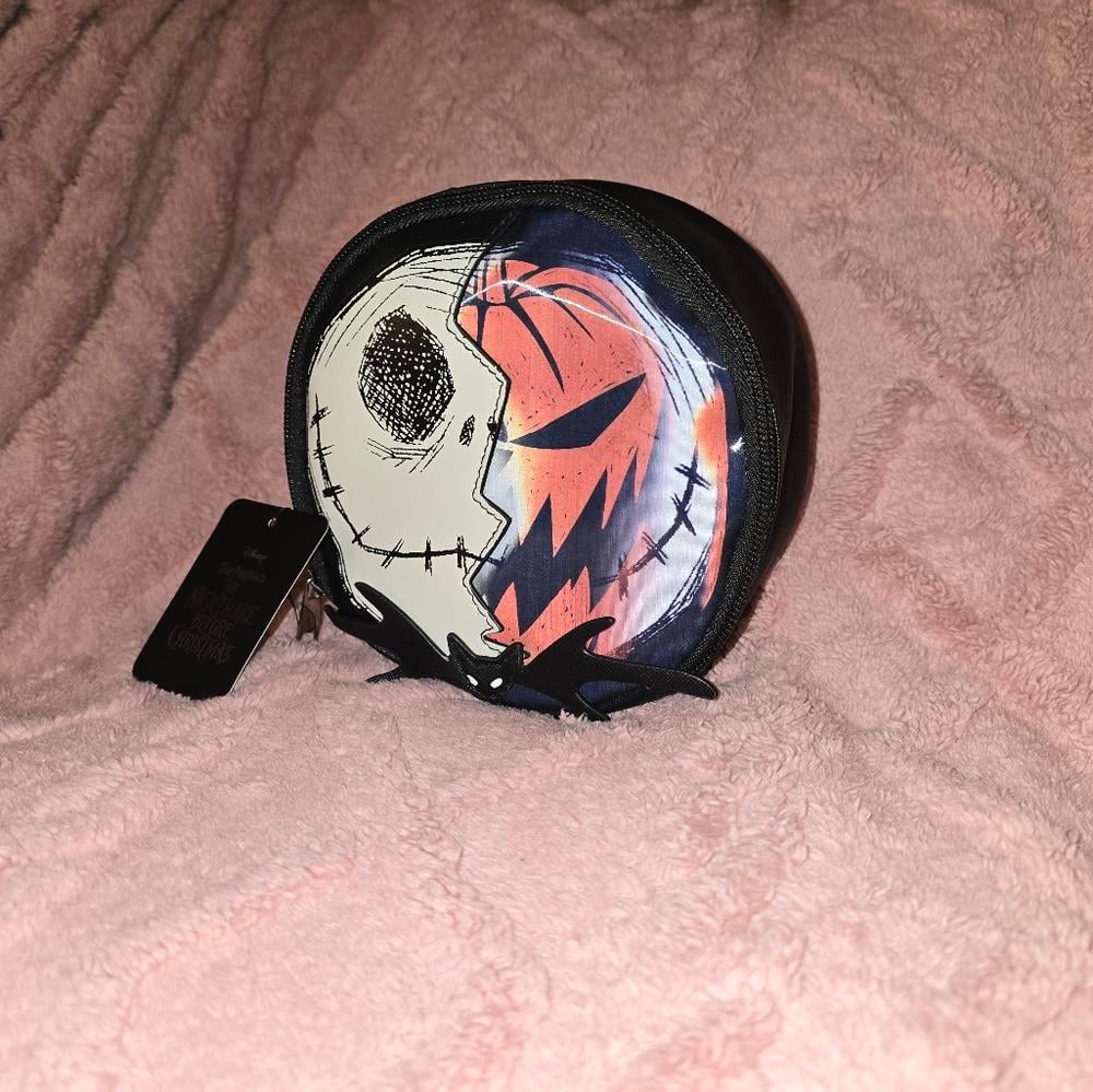 Disney Bioworld Jack Skellington Makeup Bag NWT!