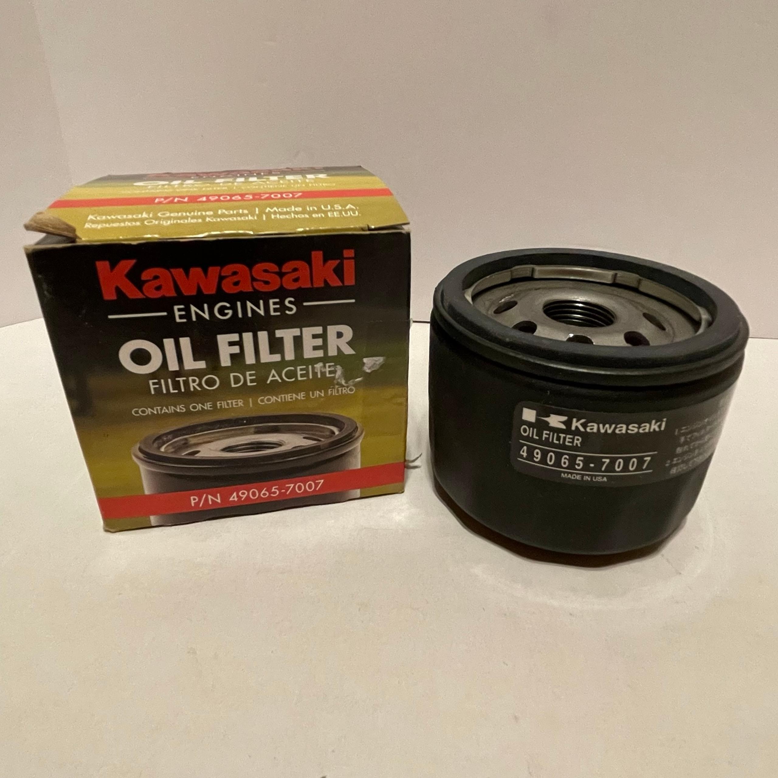 KAWASAKI ENGINE OIL FILTER GENUINE OEM 49065-0721 REPLACES 49065-7007 FR FS FX