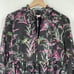 Ted Baker Duclin Floral Fit & Flare Mini Dress Hummingbird Print Black Womens 6