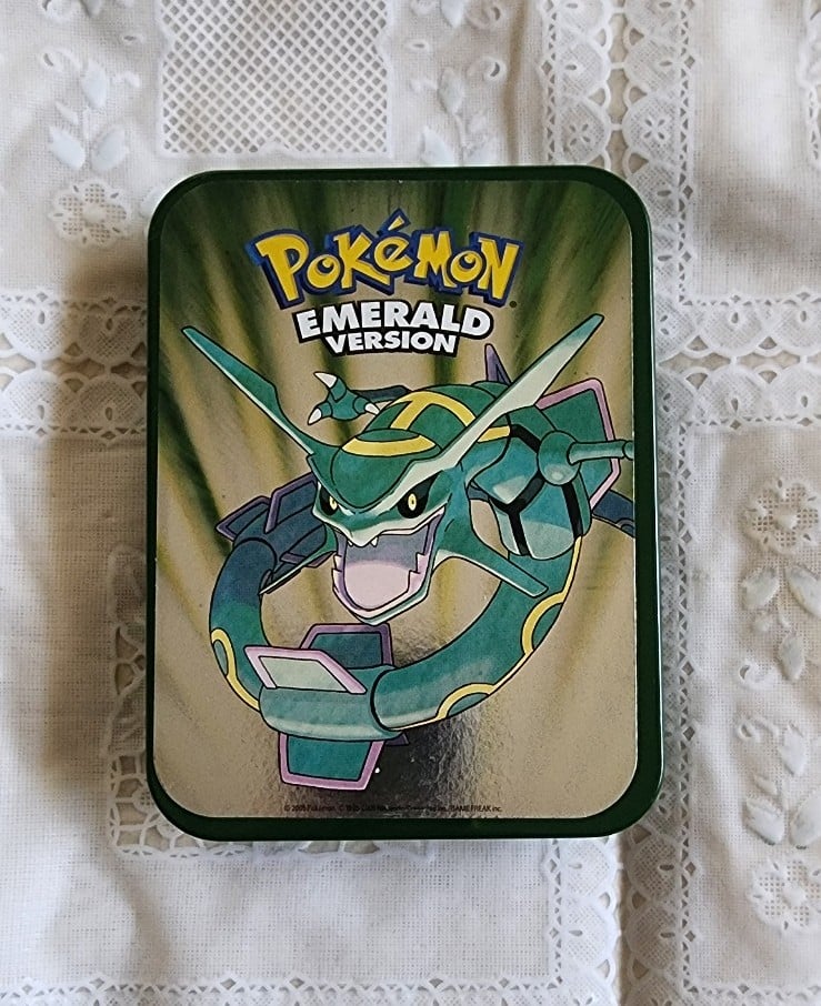 Vintage VIP Card Pokemon Emerald Version Preorder Collector's Tin with Inserts