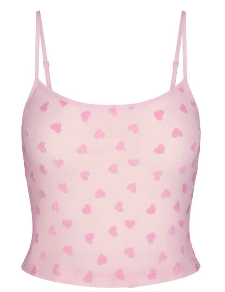Skims Sheer Velvet Crop Cami