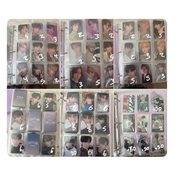 TXT photocards