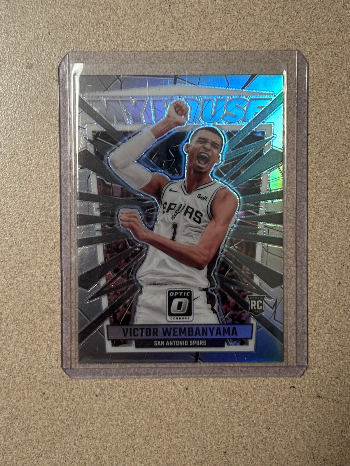 Victor Wembanyama my house silver holo rookie