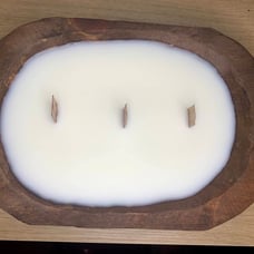 Wooden Farmhouse Candle