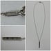 Tiffany & Co. Sterling Silver Numeral Open Atlas Bar Pendant Necklace