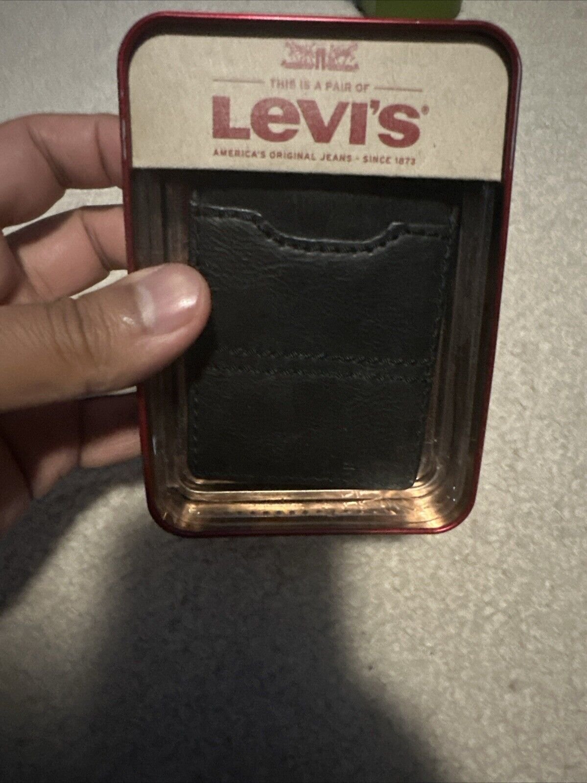 Levi's Brown Bi-Fold Leather Wallet