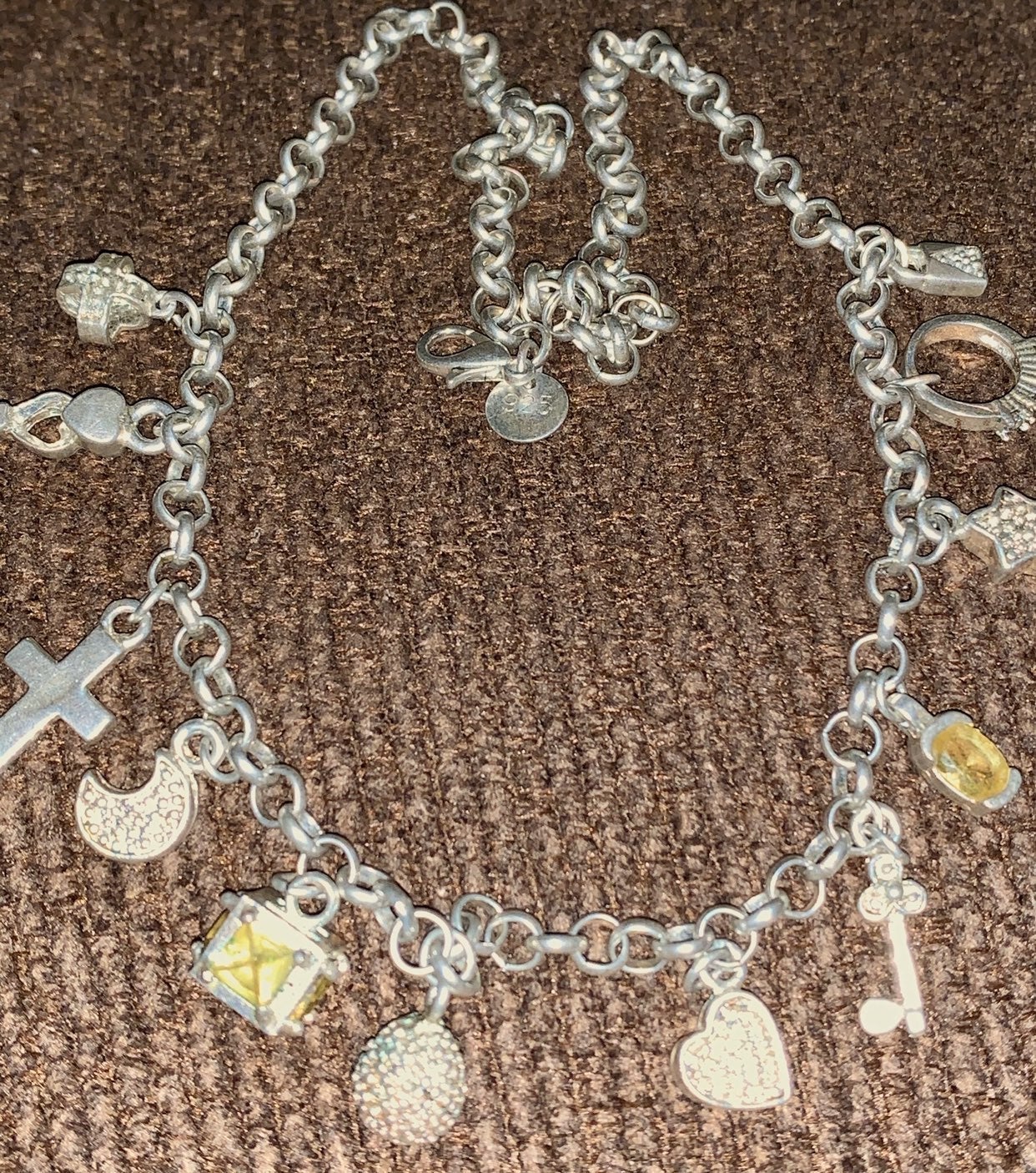 sterling charm necklace