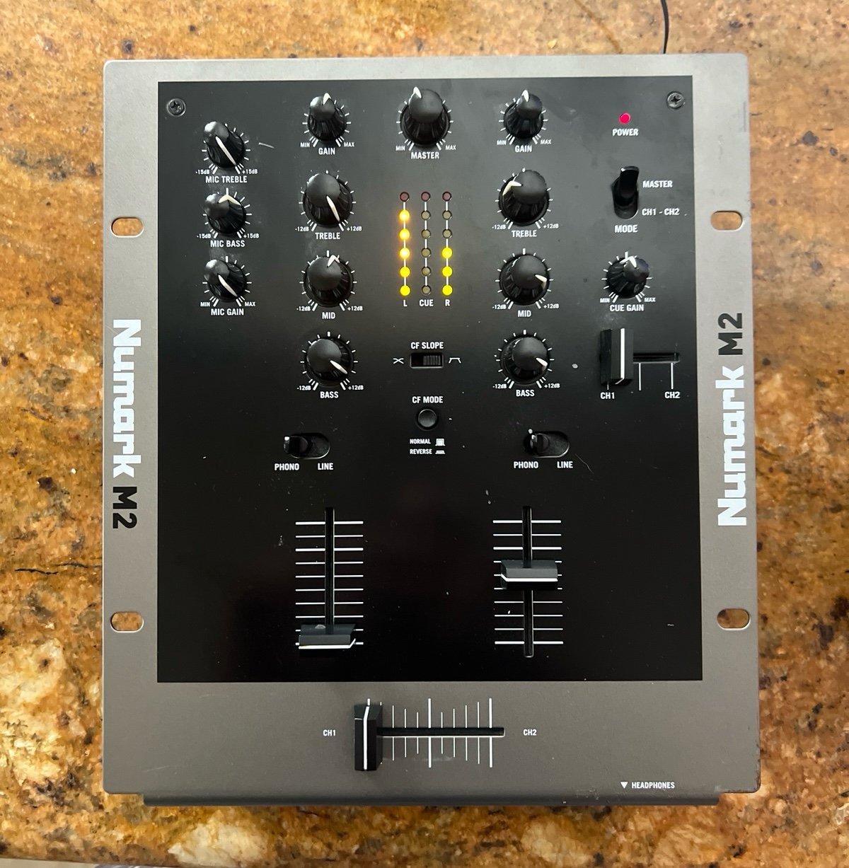 Numark M2 DJ MIXER (no power supply - used a universal one to test)