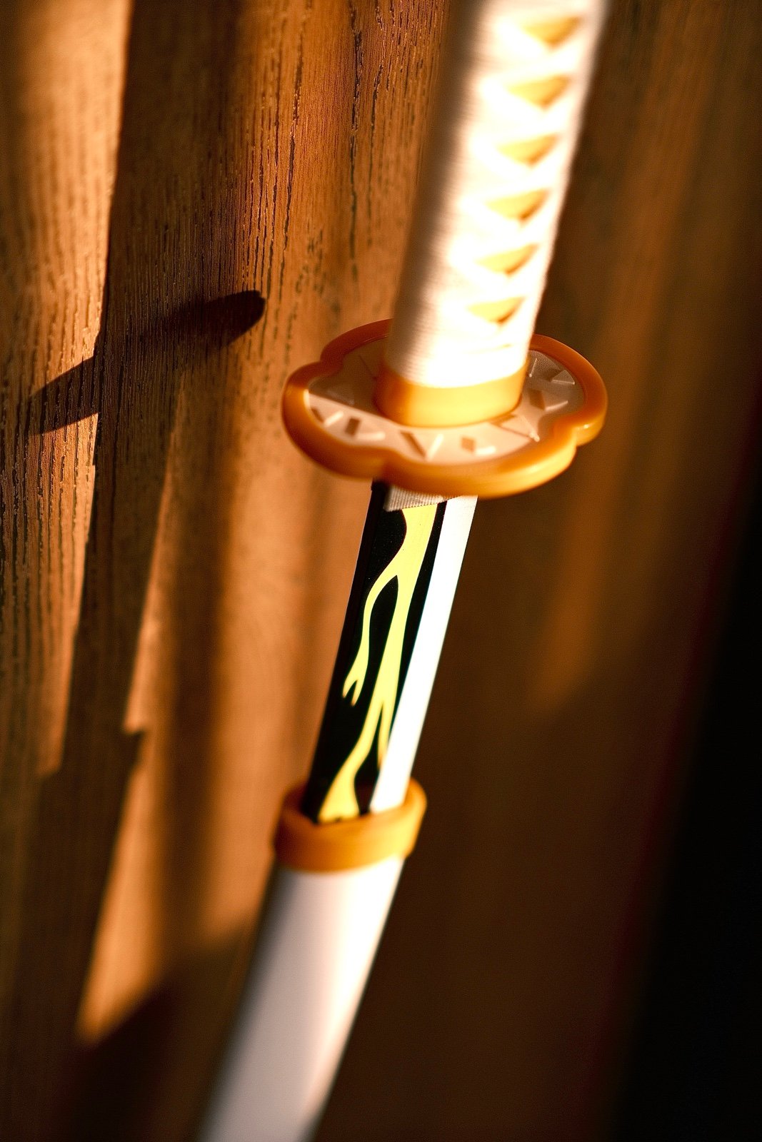 Demon Slayer Zenitsu Agatsuma Bamboo katana Cosplay Prop
