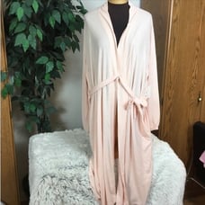 LC Lauren Conrad NWT balloon sleeve robe peachy pink lighter weight